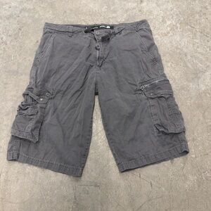 Buffalo David Bitton Charcoal Cargo Shorts